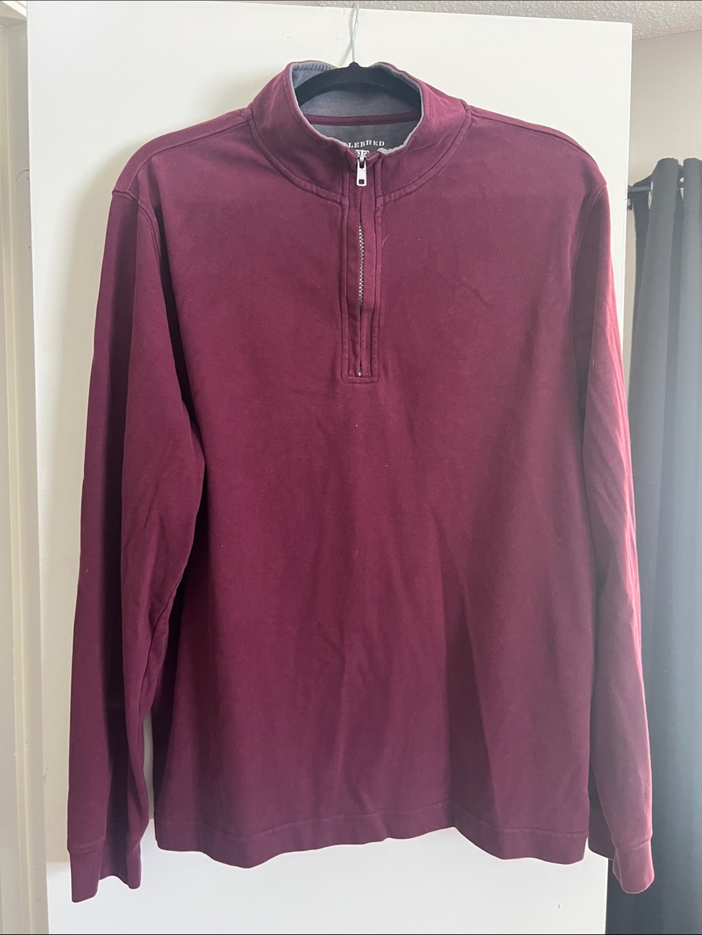 Saddlebred Men's Half-Zip Sweater - Burgundy